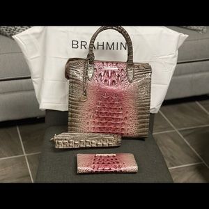 Brahmin Caroline Satchel & wallet